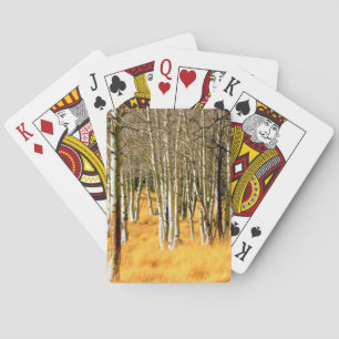 Jeu De Cartes peupliers faux-trembles jouant aux cartes