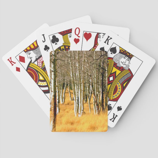 Jeu De Cartes peupliers faux-trembles jouant aux cartes (dos)