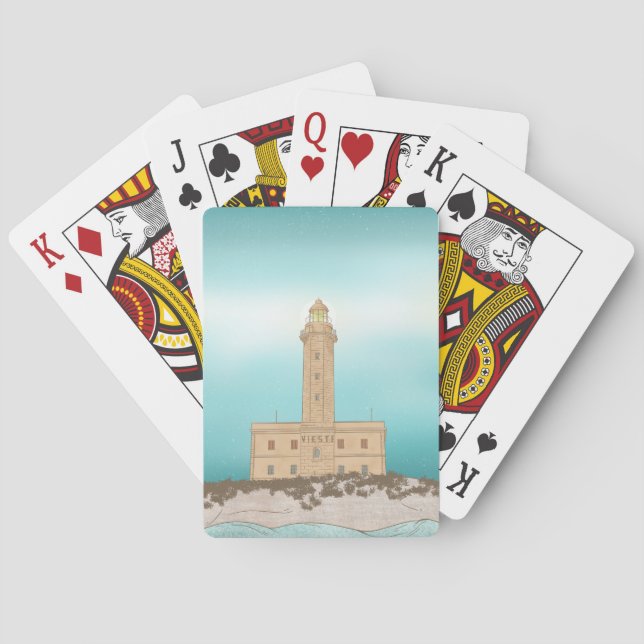 Jeu De Cartes Phare de Vieste Italie (dos)