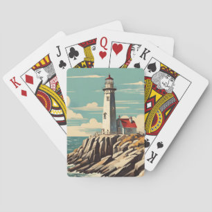 Jeu De Cartes Phare poster vintage
