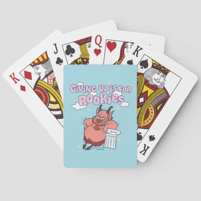 Jeu De Cartes Phil - Giving Up is for Rookies Poker Cards (dos)