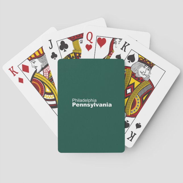 Jeu De Cartes Philadelphie, Pennsylvanie Jouer des cartes (dos)