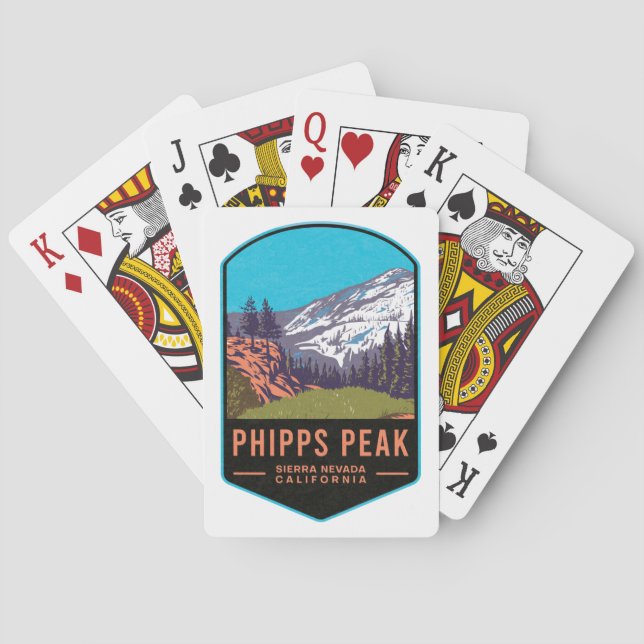 Jeu De Cartes Phipps Peak Californie (dos)