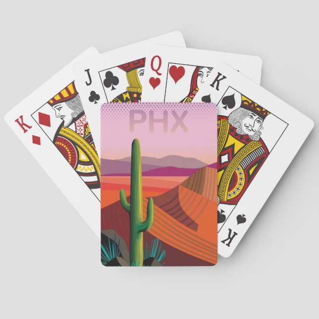 Jeu De Cartes Phoenix Arizona | Affiche de voyage (dos)