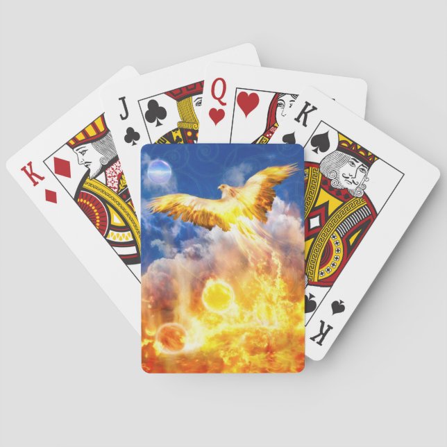 Jeu De Cartes Phoenix Oiseau S'ÉLÈVE AU-DESSUS DE VOS PROBLÈMES (dos)