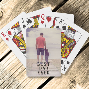 Jeu De Cartes Photo Best Papa Ever Père Keepsaké