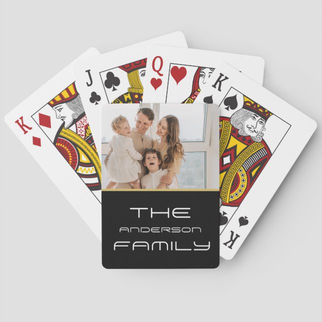 Jeu De Cartes Photo - Cartes de lecture verticales personnalisée (dos)