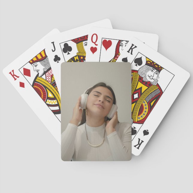 Jeu De Cartes Photo complète personnalisée (dos)