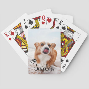 Jeu De Cartes Photo Custom Chien Chat Nom de l'animal de compagn
