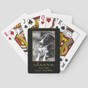 Jeu De Cartes Photo de chien Faveurs mariage applaudissements