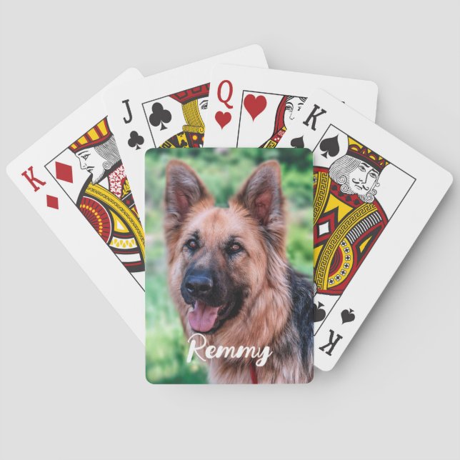 Jeu De Cartes Photo de chien - Photo de animal de compagnie - Am (dos)