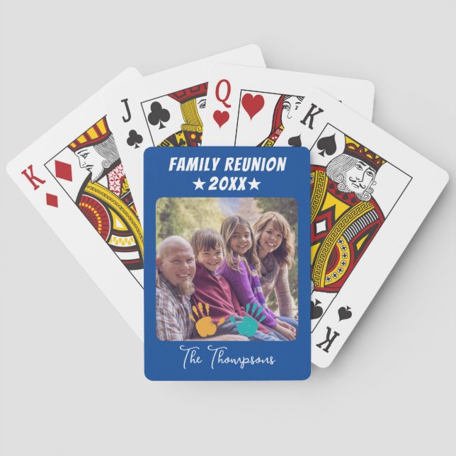 Jeu De Cartes Photo de famille Anniversaire Enfants Handsprint (dos)
