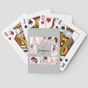 Jeu De Cartes Photo de famille en 8 parties dans un cadre gris
