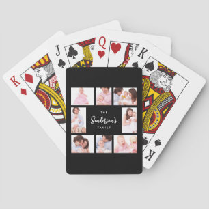 Jeu De Cartes Photo de famille en 8 parties dans un cadre noir