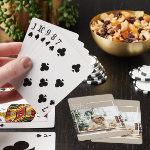 Jeu De Cartes Photo de famille moderne   Joyeux Joyeux Joyeux Bé