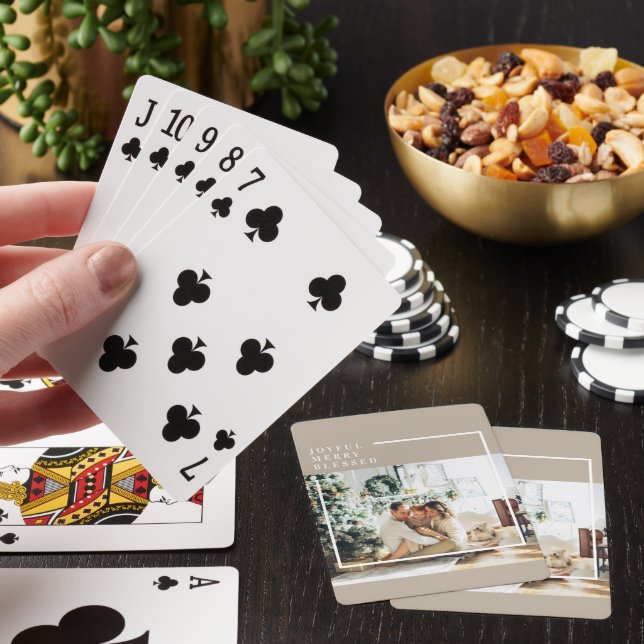 Jeu De Cartes Photo de famille moderne | Joyeux Joyeux Joyeux Bé (In Situ)