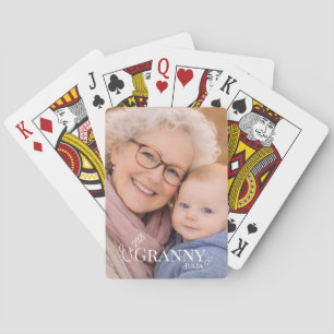 Jeu De Cartes Photo de grand-mère Année d'établissement Moderne
