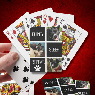 Jeu De Cartes Photo de marionnette géométrique Noir et blanc Lov