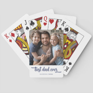 Jeu De Cartes Photo de script moderne Best Papa Ever