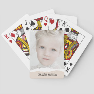 Jeu De Cartes Photo et Perosnalized Text pink