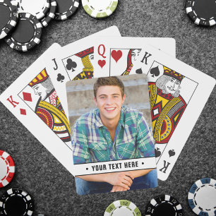 Jeu De Cartes Photo et texte personnalisés