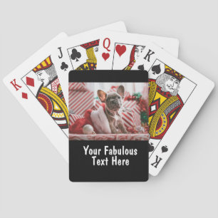 Jeu De Cartes Photo et texte personnalisés