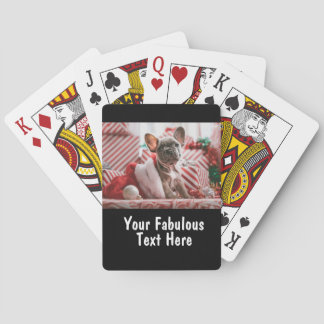 Jeu De Cartes Photo et texte personnalisés