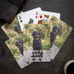 Jeu De Cartes Photo et texte personnalisés sur mesure