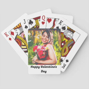 Jeu De Cartes Photo Heureuse Sainte-Valentin personnalisée