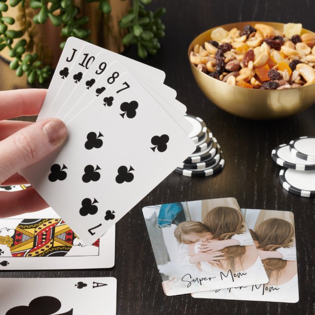 Jeu De Cartes Photo maman moderne et texte super maman | Cadeau  (In Situ)