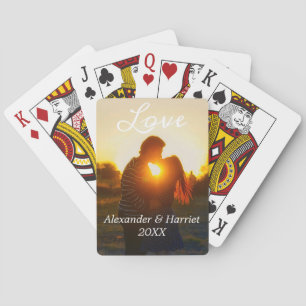 Jeu De Cartes Photo personnalisée Amour Girlfriend Petit ami Scr