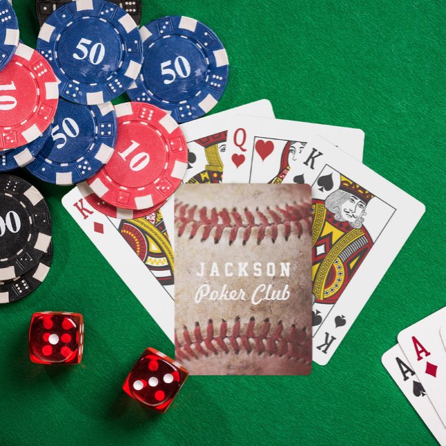 Jeu De Cartes Photo personnalisée de base-ball (Créateur téléchargé)