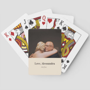 Jeu De Cartes Photo personnalisée Fête des pères