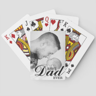 Jeu De Cartes Photo personnalisée Meilleur papa jamais