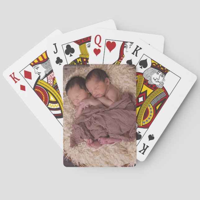 Jeu De Cartes Photo personnalisée personnalisée  (dos)
