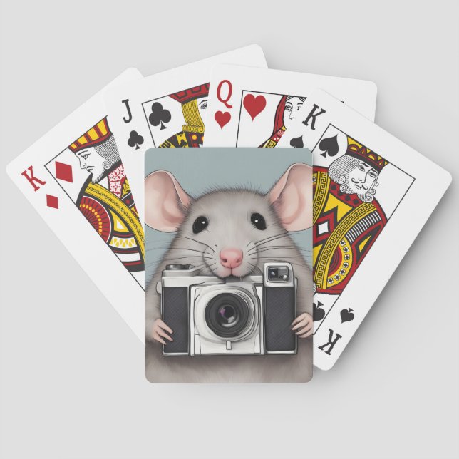 Jeu De Cartes Photographe de Cute Rat (dos)