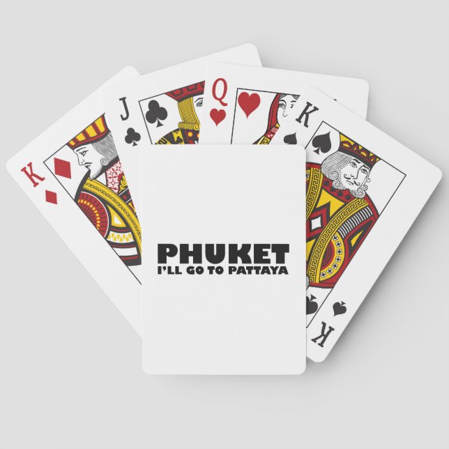 JEU DE CARTES PHUKET JE VAIS ALLER À PATTAYA (dos)