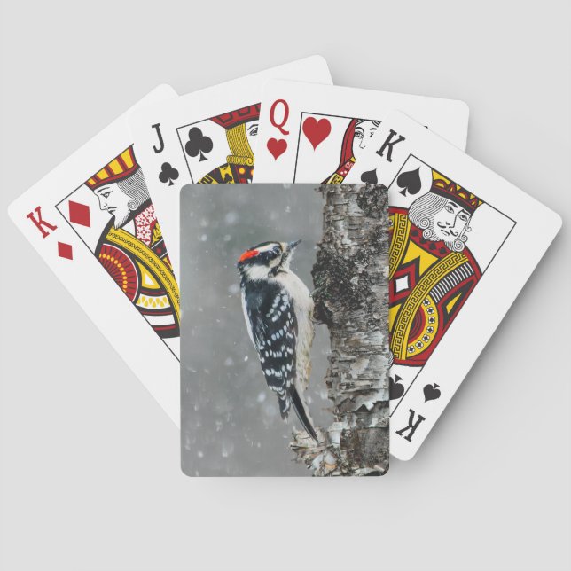 Jeu De Cartes Pic Downy en neige - Photo originale (dos)