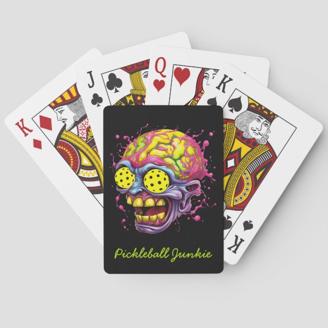 Jeu De Cartes Pickleball Junkie - drôle de pickleball (dos)