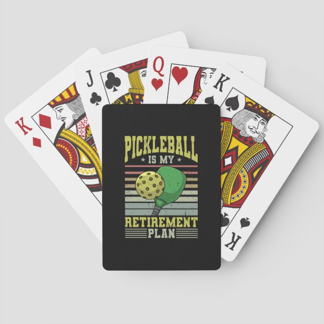 Jeu De Cartes Pickleball - Retraite de Pickleball (dos)