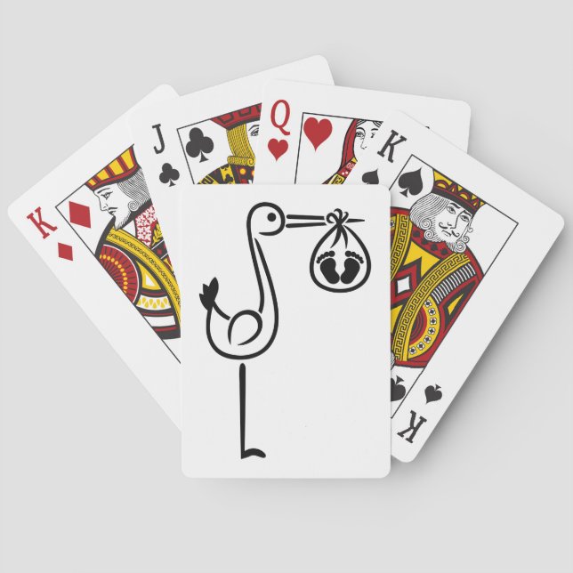 Jeu De Cartes Pieds bébé cigogne (dos)