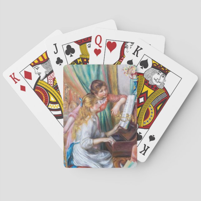Jeu De Cartes Pierre Auguste Renoir - Jeunes filles au piano (dos)