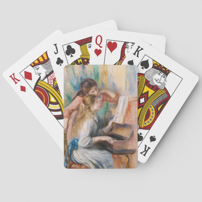 Jeu De Cartes Pierre Auguste Renoir - Jeunes filles au piano (dos)
