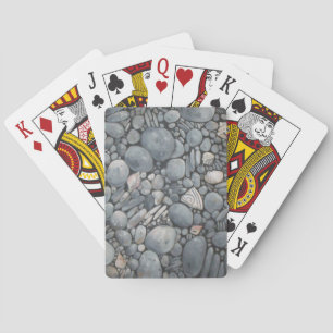 Jeu De Cartes Pierres de plage Coques Galets Rochers Peinture Ar
