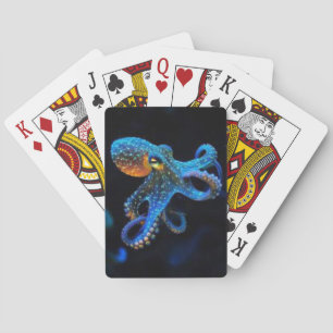 Jeu De Cartes Pieuvre bleue