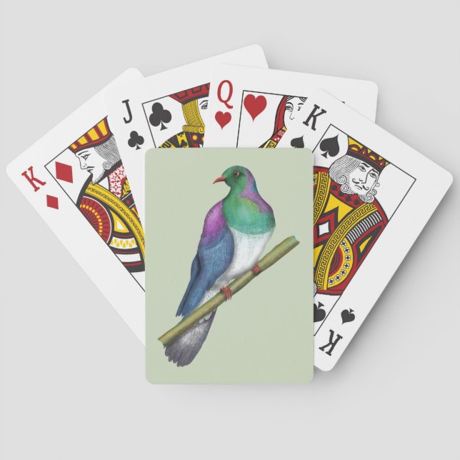 Jeu De Cartes Pigeon de Kereru Wood (dos)
