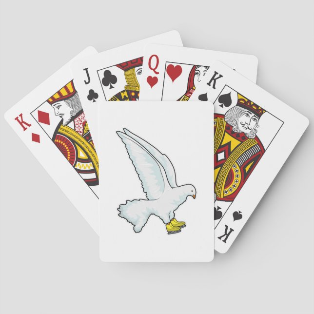 Jeu De Cartes Pigeon Patinage sur glace Patins sur glace (dos)