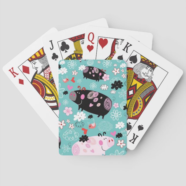Jeu De Cartes Piggies Parfaites Jouer Des Cartes (dos)