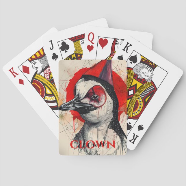Jeu De Cartes Pingouin clown (dos)
