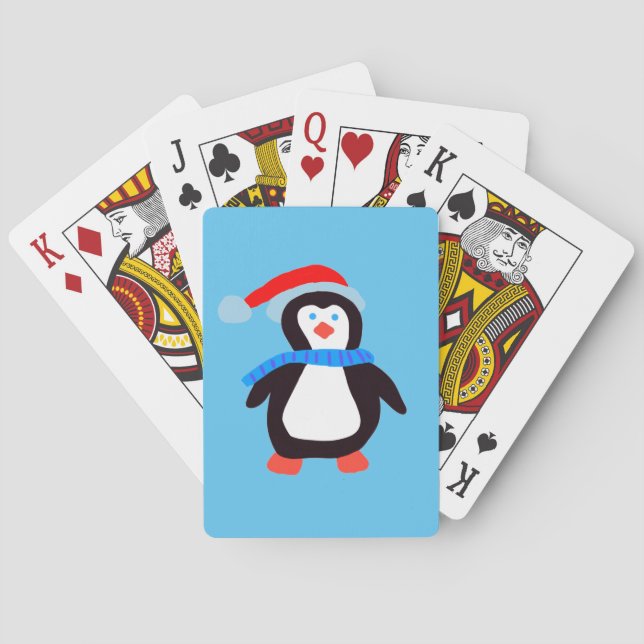 Jeu De Cartes Pingouin d'hiver classique (dos)